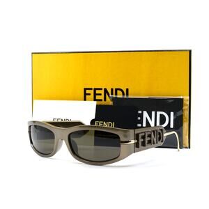 NEW FENDI FE40120I 45E SHINY BROWN AUTHENTIC SUNGLASSES